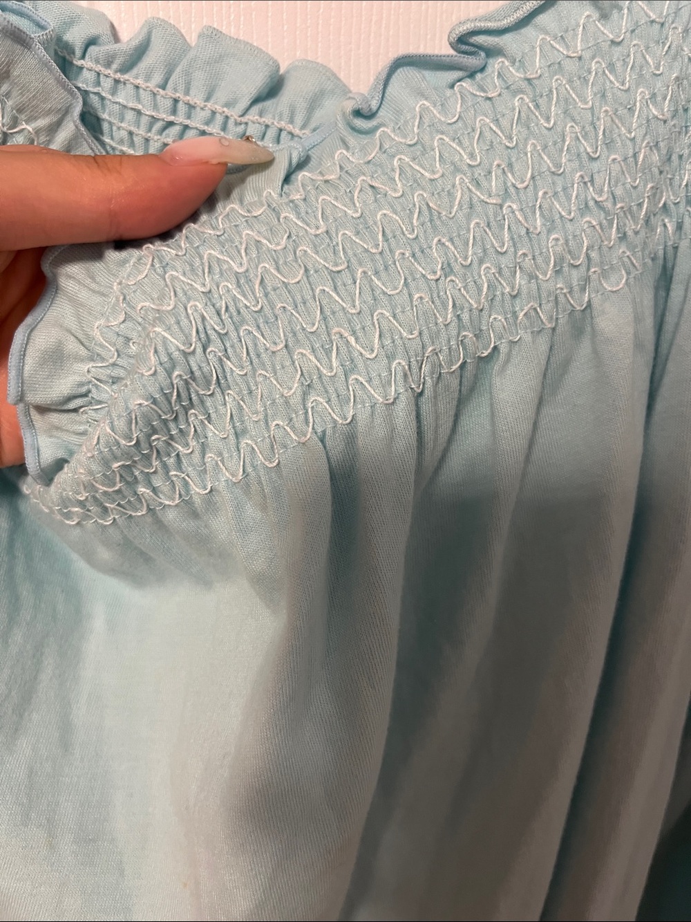 Teal flowy tank top - Picture 2 of 2